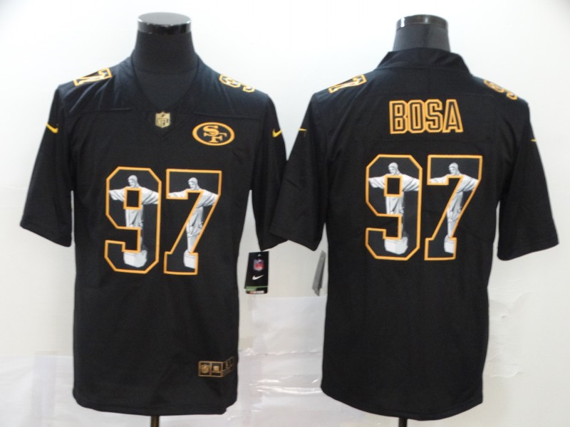 2022 Men San Francisco 49ers #97 Bosa Nike black limited NFL Jersey